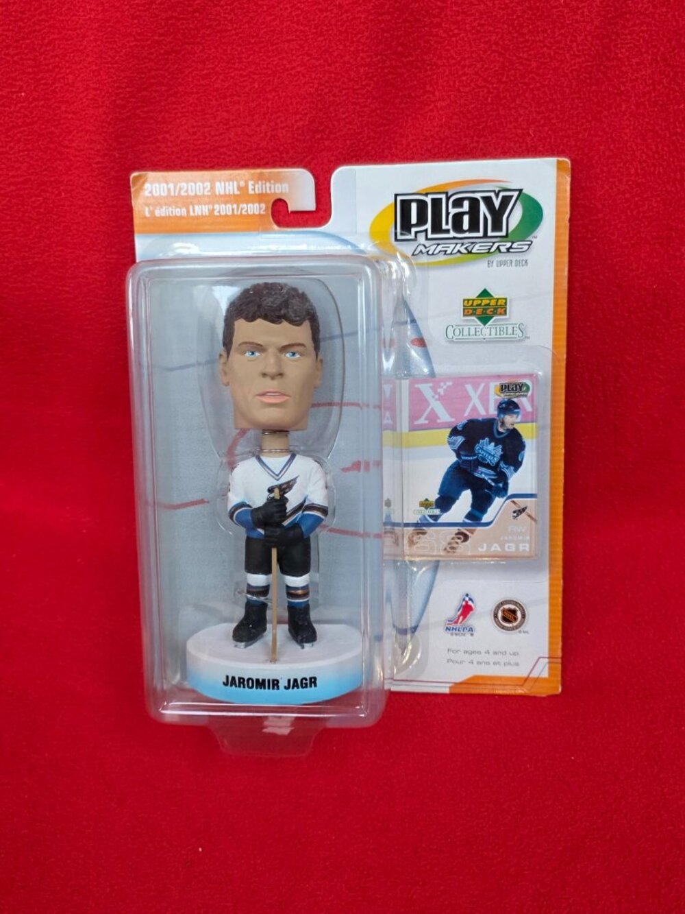 Jaromir Jagr Upper Deck Playmakers Bobblehead – 2001/2002 NHL Edition, Sealed
